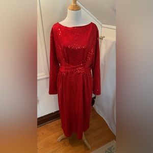 NWT Tatyana Red Sequin Dress